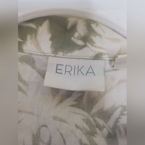 Vtg Erika XL 90s Hawaiian Tropical Print BeachTheme Button Down Women's Shirt - Picture 3 of 9